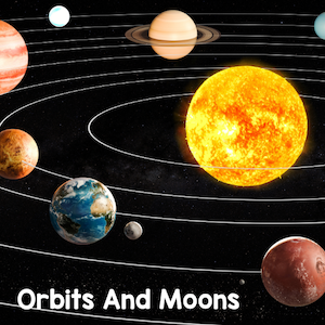 orbits and moons