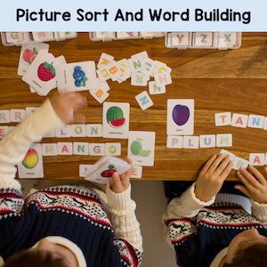 piicture sort and word building